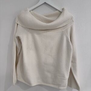 Old Navy Cream Cowl Neck Sweater